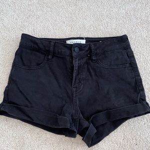 Black Jean Shorts